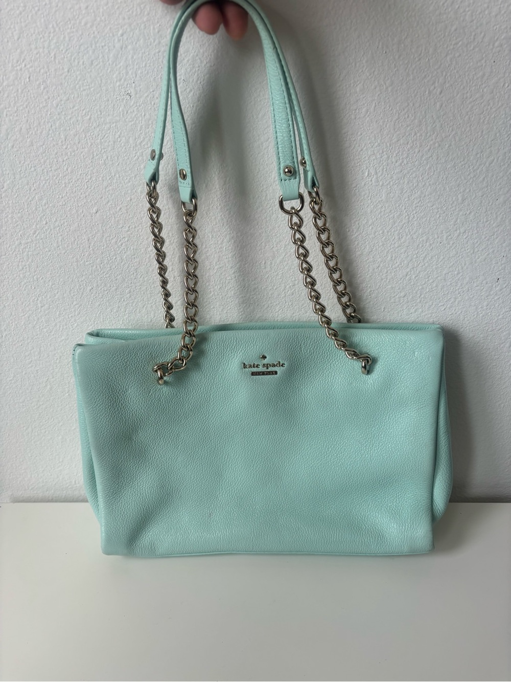 Kate Spade New York Emerson Pebbled Leather Shoulder Bag Sea Foam/Mint Green OS